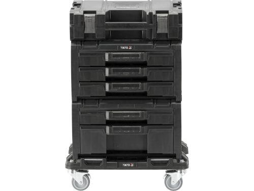 YATO YT-09191 Szerszámosláda rendszer 4 részes görgős platformon