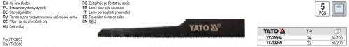 YATO YT-09959 Szablyafűrészlap 32TPI (5 db/cs)