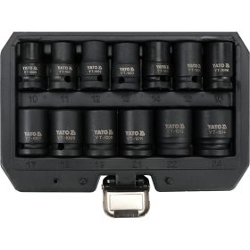   YATO YT-10251 Gépi dugókulcs készlet 13 részes 1/2" 10-24 mm CrMo