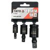 YATO YT-10643 Gépi csuklós csatlakozó készlet 3 részes 1/4 - 3/8 - 1/2"