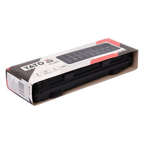 YATO YT-10691 Gépi hosszú bit dugókulcs készlet 9 részes Spline 1/2" M4-M16 CrMo