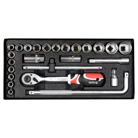   YATO YT-12671 Dugókulcs készlet 25 részes 1/2" 10-32 mm CrV