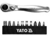 YATO YT-14390 Racsnis csavarbehajtó bit készlet 11 részes CrV