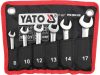 YATO YT-16977 Rövid racsnis csuklós csillag - villáskulcs készlet 6 részes 8-17mm-ig