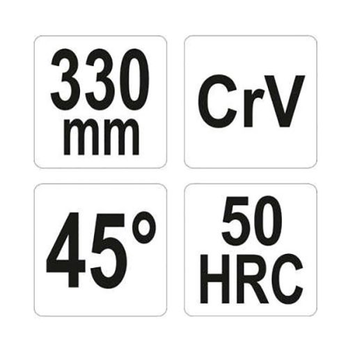 YATO YT-20401 Hosszúcsőrű fogó hajlított 45° 330 mm CrV