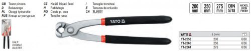 YATO YT-2058 Rabitz fogó 200 mm