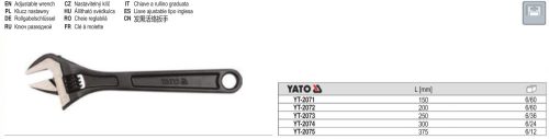 YATO YT-2071 Állítható villáskulcs 0-19 mm / 150 mm