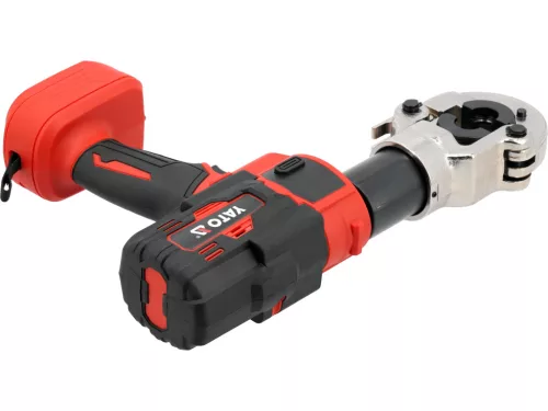 YATO YT-21733 Akkumulátoros PEX préselőszerszám U/TH 16–32 mm, krimpelőerő 60 kN, 18 V (akku és töltő nélkül)
