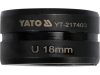 YATO YT-217403 Krimpelő betét YT-21735 krimpelőhöz U-típus 18 mm