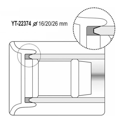 YATO YT-22373 Csőkalibráló sorjázóval