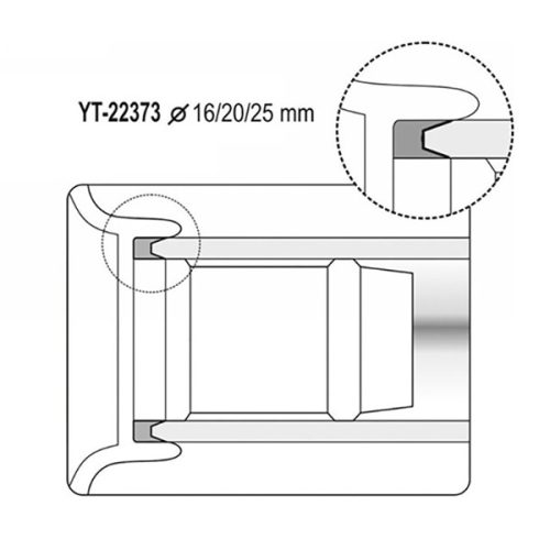 YATO YT-22374 Csőkalibráló sorjázóval
