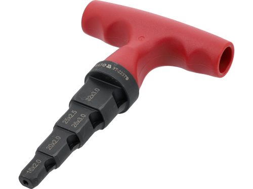 YATO YT-22379 Kézi csőkalibráló és sorjázó PEX csövekhez 16, 20, 25, 26, 32 mm csőátmérőkhöz