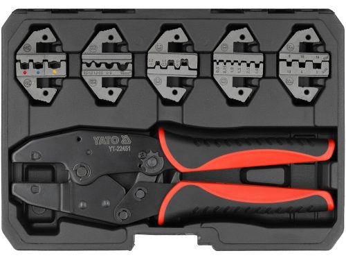 YATO YT-22451 Racsnis krimpelő fogó készlet 6 részes