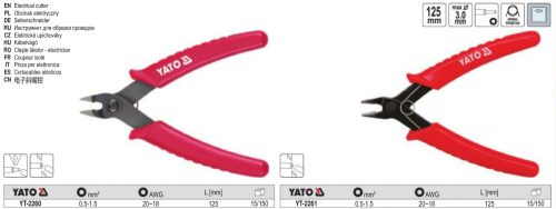 YATO YT-2260 Kábelvágó&Blankoló fogó (0,5-1,5 mm) 125 mm