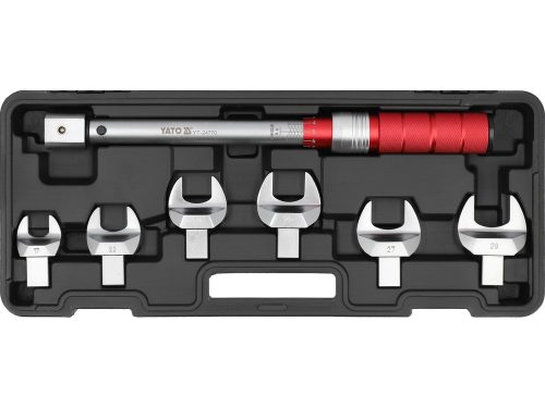 YATO YT-24770 Nyomaték villáskulcs készlet cserélhető fejjel 17-29 mm