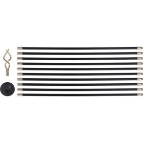   YATO YT-24980 Csőtisztító készlet 12 részes 9,2 m/20 mm (flexibilis rúd 10x93,2 cm)