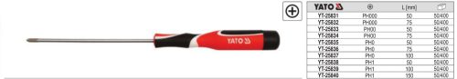 YATO YT-25838 Precíziós csavarhúzó PH1 x 50 mm