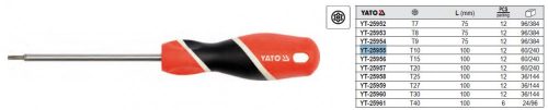 YATO YT-25955 Csavarhúzó T10 x 100 mm mágneses S2
