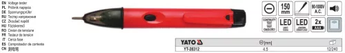 YATO YT-28312 Fáziskereső érintésmentes mérés 90-1000 V-ig szigetelt