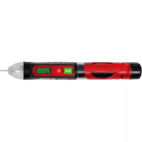   YATO YT-28320 Fáziskereső érintésmentes mérés 12-1000 V szigetelt LCD kijelzővel