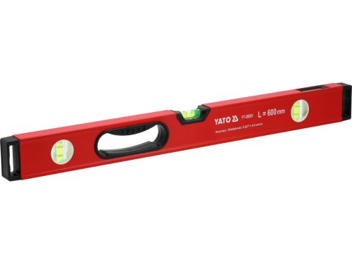 YATO YT-30081 Alumínium vízmérték 600mm 3 libellás 1 fogantyús