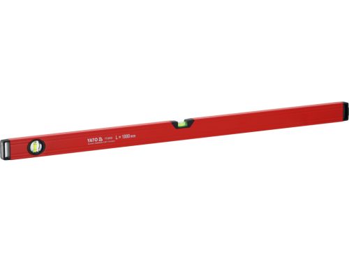 YATO YT-30103 Alumínium vízmérték 1000mm 2 libellás bordázott szerkezetű merev profillal