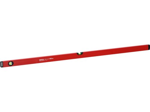 YATO YT-30105 Alumínium vízmérték 1500mm 2 libellás bordázott szerkezetű merev profillal