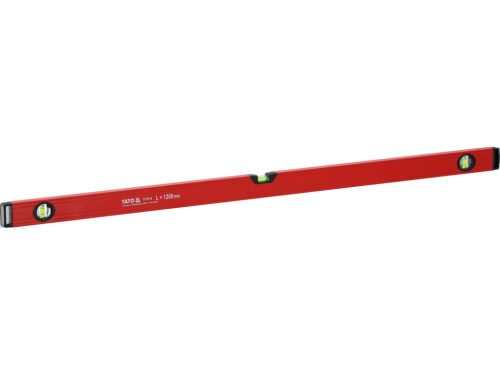 YATO YT-30114 Alumínium vízmérték 1200mm 3 libellás bordázott szerkezetű merev profillal