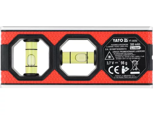YATO YT-30352 Kompakt mini lézeres vízmérték