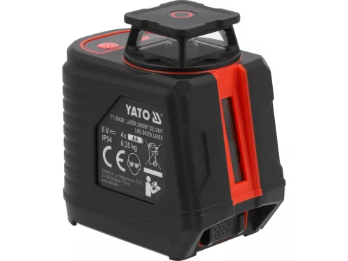 YATO YT-30428 5 vonalas önszintező lézer zöld lézervonallal