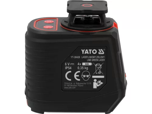 YATO YT-30428 5 vonalas önszintező lézer zöld lézervonallal