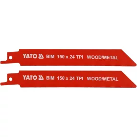   YATO YT-33932 Szablyafűrészlap 150 mm/24TPI bimetál (2 db/csomag)