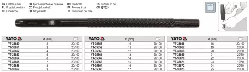 YATO YT-35862 Bőrlyukasztó 14 mm