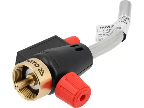 YATO YT-36719 Gázégő CGA600 MAPP patronhoz piezzo gyujtással 360 fokban használható