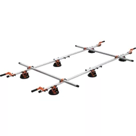   YATO YT-37091 Kézi üveglap szállító keret 6 db tapadó tappanccsal 1600 x 3600 mm, max 150 kg