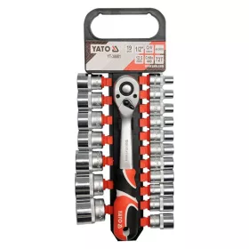   YATO YT-38681 Dugókulcs készlet 19 részes 1/2" 8-32 mm CrV