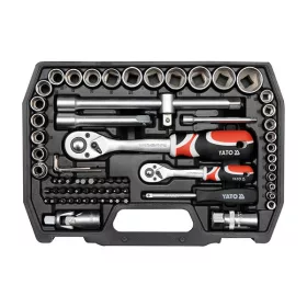   YATO YT-38782 Dugókulcs készlet 72 részes 1/4", 1/2" CrV