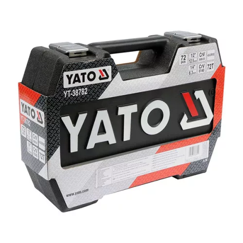 YATO YT-38782 Dugókulcs készlet 72 részes 1/4", 1/2" CrV