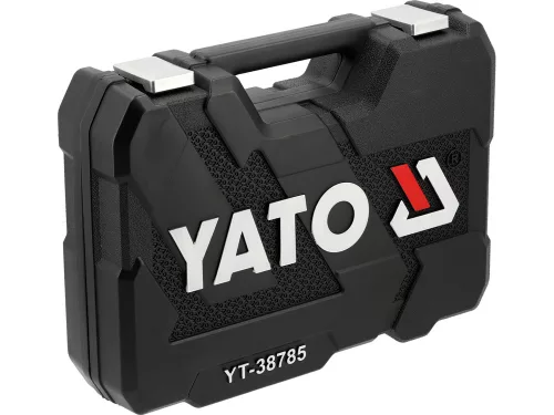 YATO YT-38785 Szerszámkészlet 1/4 és 3/8 col dugókulcsokkal és csillag-villás kulcsokkal 92 részes
