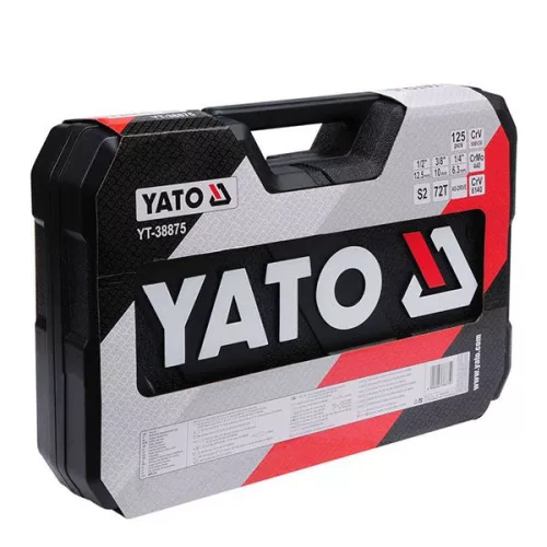 YATO YT-38875 Dugókulcs készlet 126 részes 1/4", 3/8", 1/2" CrV