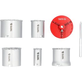  YATO YT-43920 Volfrám - karbid bevonatos körkivágó készlet 7 részes 33 - 83 mm