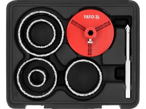 YATO YT-43920 Volfrám - karbid bevonatos körkivágó készlet 7 részes 33 - 83 mm