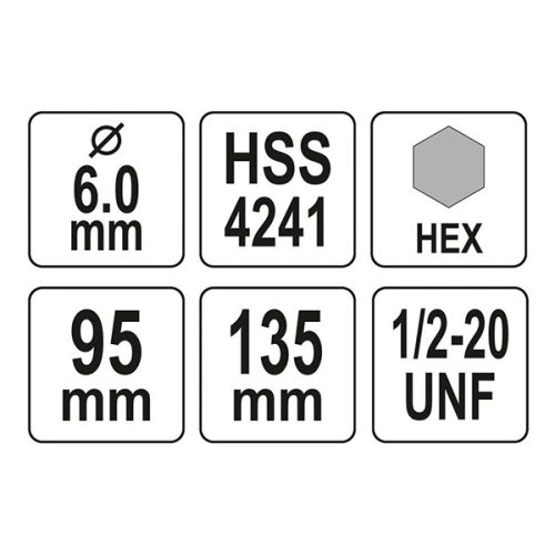 YATO YT-43992 Körkivágó központosító 10 mm 1/2" HEX