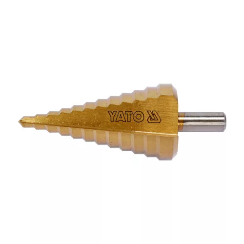 YATO YT-44740 Lépcsős fúró 6-38 mm 12 lépcsős HSS titán-nitrid