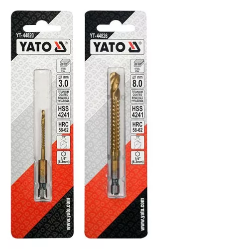 YATO YT-44826 Fém marófúró 8,0 x 99 mm bit befogású HSS-TiN