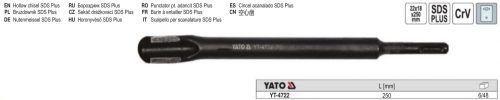 YATO YT-4722 Horonyvésőszár 250 mm SDS-Plus