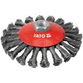 YATO YT-4764 Döntött sodrott körkefe M14 125 mm inox