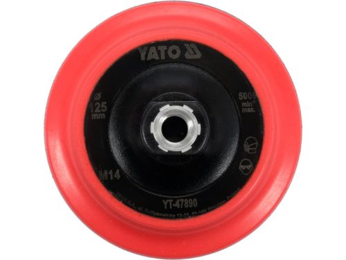 YATO YT-47890 Tépőzáras gumitányér 125 mm M14 polírozókoronghoz