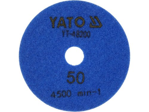 YATO YT-48200 Tépőzáras gyémánt csiszoló és polírozókorong 100 mm / P50 vizes/száraz