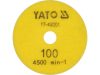 YATO YT-48201 Tépőzáras gyémánt csiszoló és polírozókorong 100 mm / P100 vizes/száraz